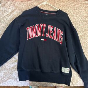 Tommy Hilfiger Men's Dark Blue Crewneck Sweater